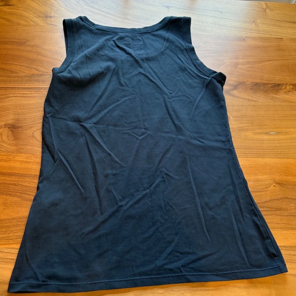 Nike Tank Top Womens Small Black Nike Fit Dry Embroidered Swoosh Athletic Gym